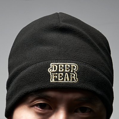 DEEP FEAR户外运动帽户外空击跑步摇粒绒帽子轻便柔软保暖运动帽
