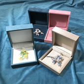 小香风PU首饰盒别针胸针盒徽章盒胸章收纳盒子发夹盒送礼物包装