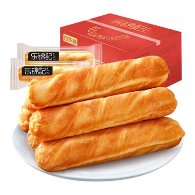 乐锦记手撕面包棒营养早餐食品