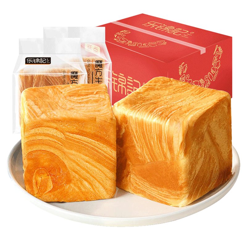 乐锦记魔方生吐司办公室代餐零食