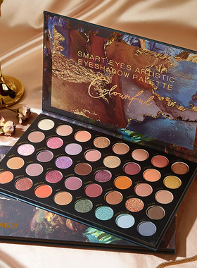 novo眼影盘小众品牌40色眼影盘ins平价学生2021年新款大地色大盘