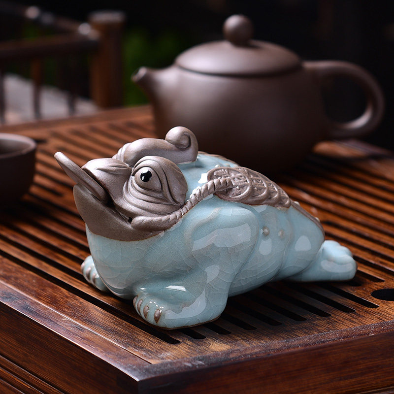 若善紫砂金蟾茶宠摆件精品茶玩可养茶桌茶台茶盘装饰茶艺禅意茶道