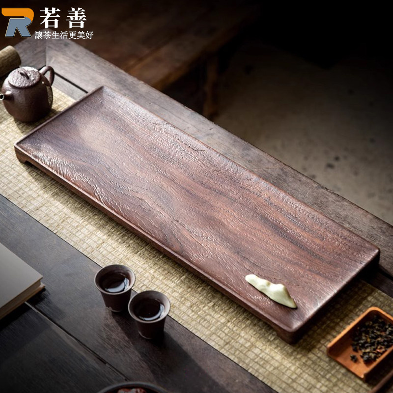 黑檀木干泡茶盘小型实木干泡台