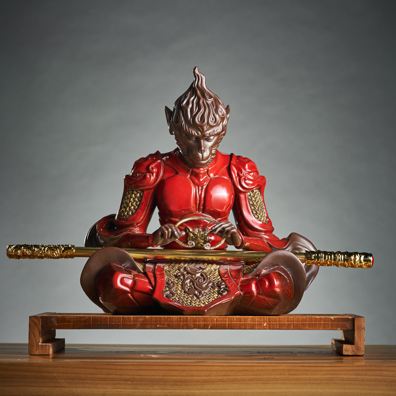 陶瓷斗战圣佛孙悟空摆件大圣归来悟空家居客厅齐天大圣斗战胜佛