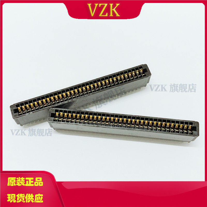 pcb插槽金手指插座 64p金手指总线插槽 slot180度直针2.54金手指