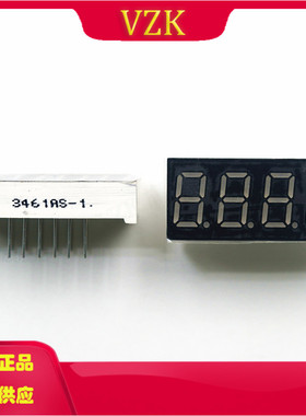 FJ3461AH 4位 30mmx14mmx7.2mm 红色 共阴极 LED数码管