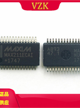 MAX211ECAI 封装SSOP-28 ±15kVESD保护、5V RS-232收发器芯片