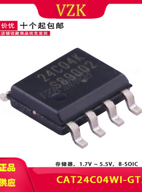 CAT24C04WI-GT3  丝印24C04K   封装 SOIC-8 存储器芯片