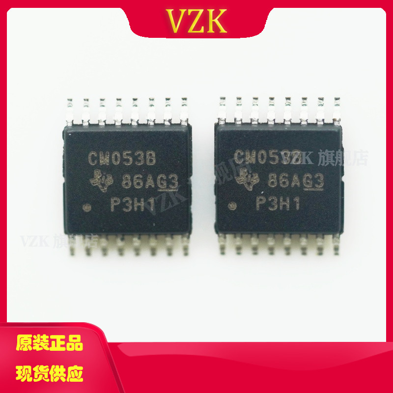 CD4053BPWR丝印CM053B封装TSSOP-16模拟开关/多路复用器IC芯片 - 实物图