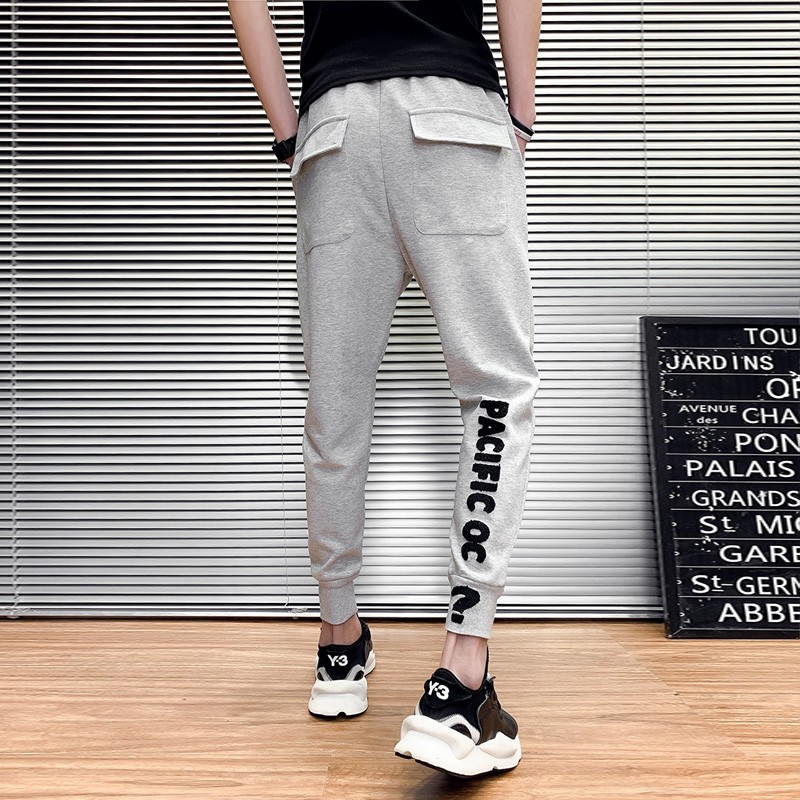 裤韩束脚休闲修身xss小脚夏新款运动裤男版潮九分裤小码男百搭