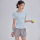 瑜伽服短袖 女速干运动健身跑步上衣普拉提训练春夏透气显瘦T恤薄