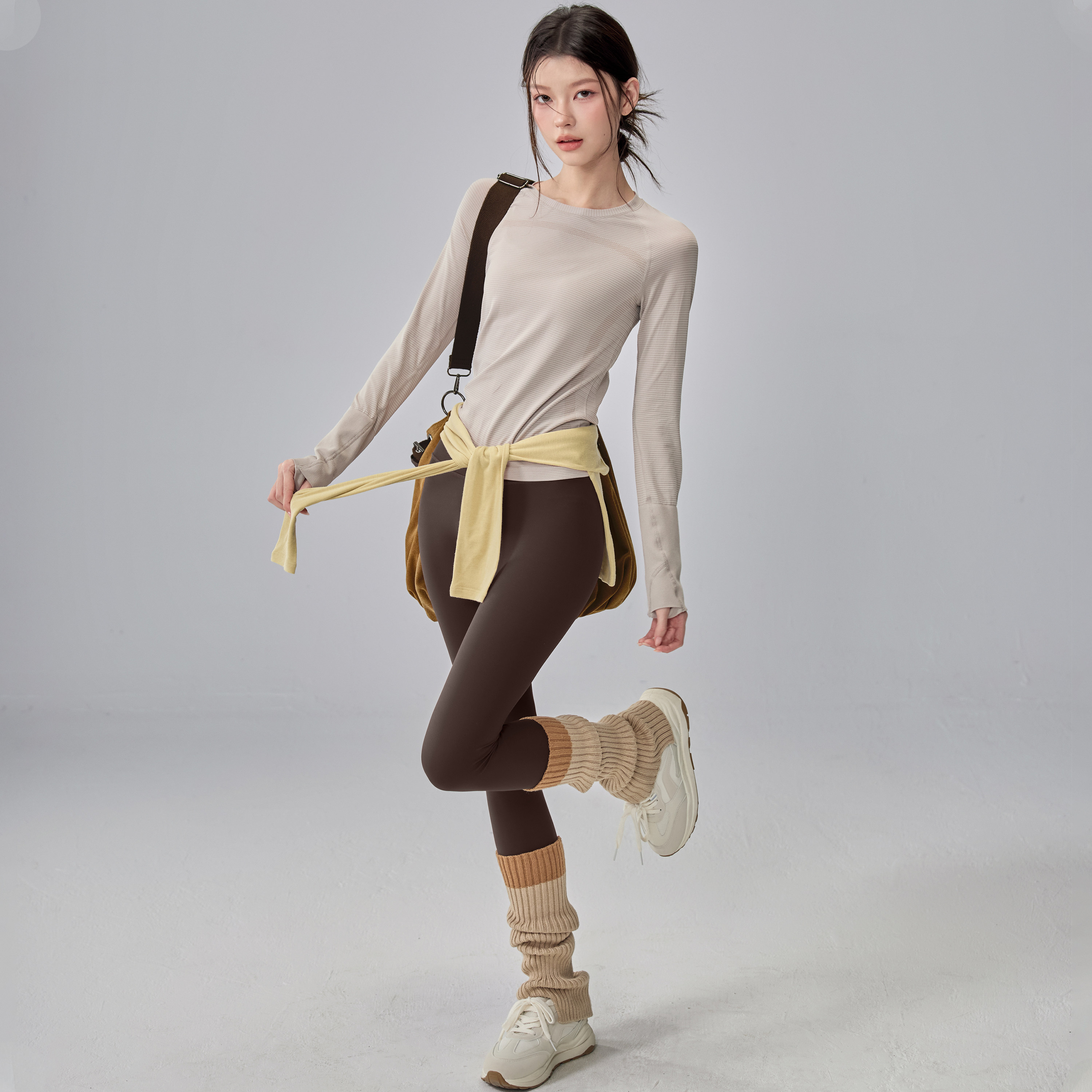 瑜伽服女秋冬跑步健身长袖速干T恤普拉提训练服紧身运动跑步上衣,运动/瑜伽/健身/球迷用品,瑜伽t恤,淘宝优惠券,粉丝福利购,淘宝优惠卷