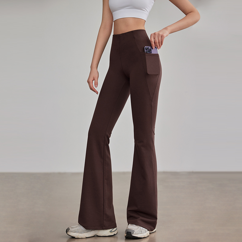 宋站弹力紧身运动健身喇叭裤