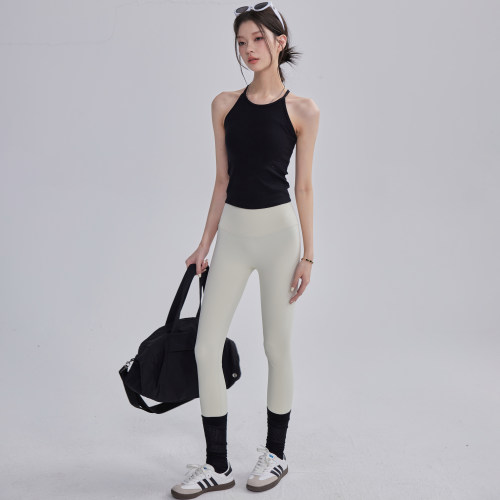 一体式瑜伽背心女2025外穿透气无袖健身上衣普拉提训练美背吊带新