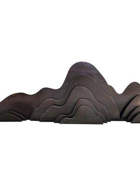 不锈钢假山石片雕塑铁艺金属水景观园林户外庭院背景装饰摆件定制