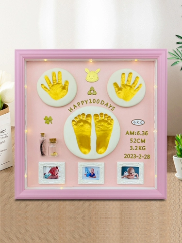 Детские отпечатки рук и ног, чернильная подушечка для новорожденных для младенца, детский сувенир, фоторамка, подарок на день рождения