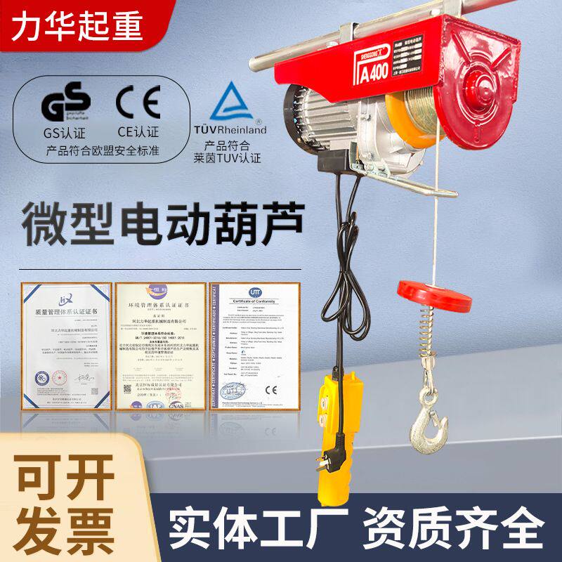 德国进口PA200微型电动葫芦 PA300室外升降电提升机 12米微型电动