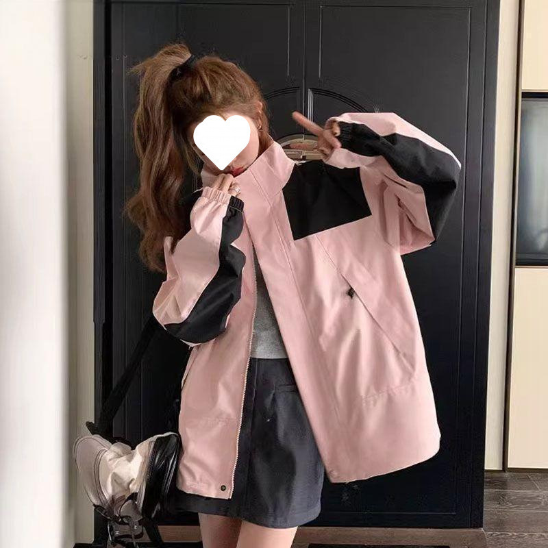 冲锋衣美式机能三合一冲锋衣女春秋款新款可拆卸学生短款外套