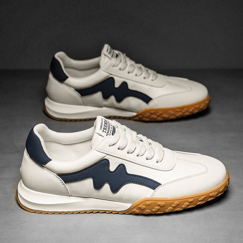 港风运动鞋男士2025新款春季休闲男鞋百搭时尚轻便小白鞋潮板鞋男