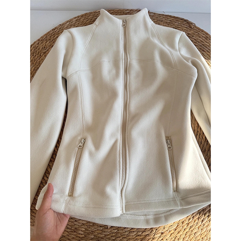 摇粒绒外套女春秋季2025新款早秋修身内胆冲锋衣抓绒羽绒服穿内搭