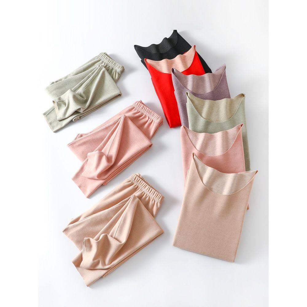 蚕丝德绒无痕保暖内衣女秋衣秋裤套装加绒加厚圆领冬季打底两件套,女士内衣/男士内衣/家居服,保暖套装,淘宝优惠券,粉丝福利购,淘宝优惠卷