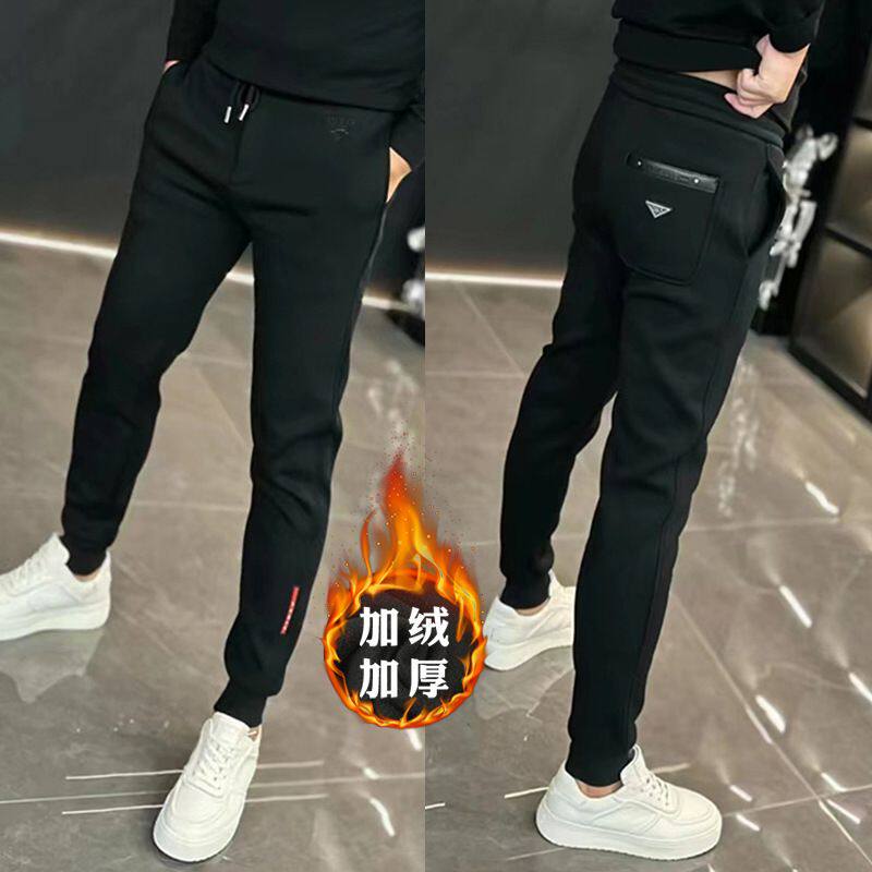 春秋款时尚潮流卫裤男韩版修身弹力束脚休闲裤潮流百搭时尚运动裤