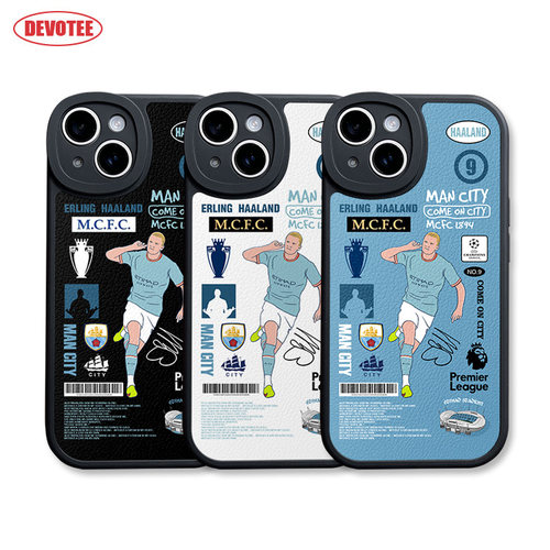 哈兰德皮纹壳曼城足球