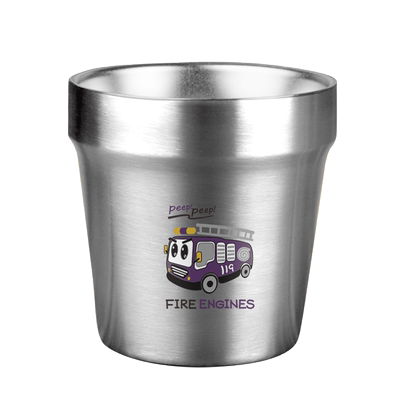 幼儿园儿童学生饮水杯双层口杯刻名字加厚316不锈钢宝宝杯子生肖