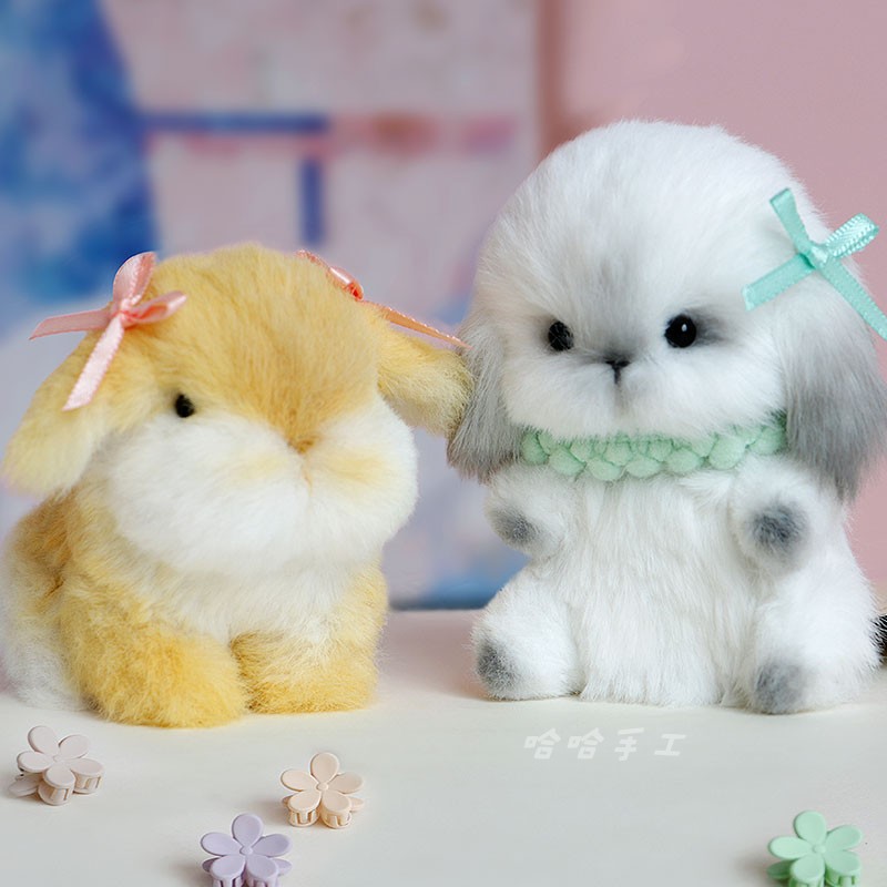 材料包扭扭棒可爱兔子摆摊玩偶diy20mm加粗手工diy编织毛绒小动物