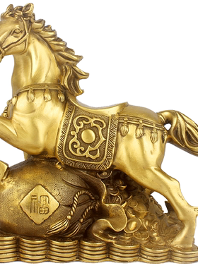 铜马摆件黄铜马到成功家居客厅办公室装饰品摆设福袋马开业礼品
