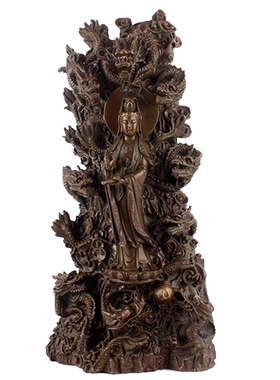 供奉纯铜客厅摆件观音佛像