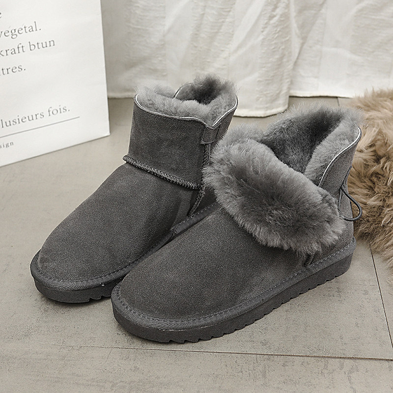 雪地靴女2024年新款加厚短筒棉鞋