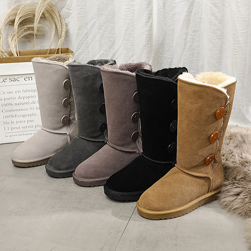 雪地靴女加绒加厚韩版百搭雪地棉