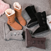 长筒雪地鞋 aUGGh雪地靴女加绒加厚高筒棉鞋 东北靴子女款 女АUGGН