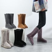 aUGGh雪地靴女高筒拉链款 АUGGН 长筒棉鞋 外贸加绒加厚冬季 2024款
