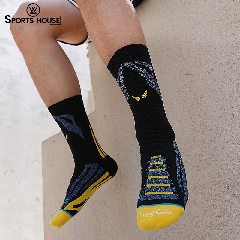 高帮中长筒毛巾底加厚潮袜子篮球