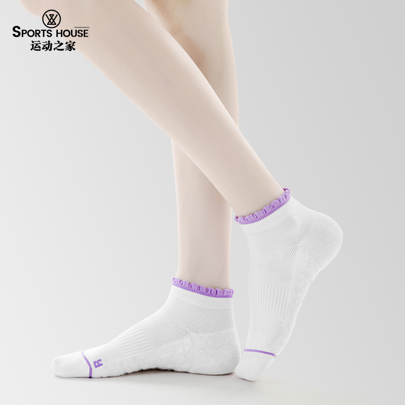 运动之家女士短筒跑步袜