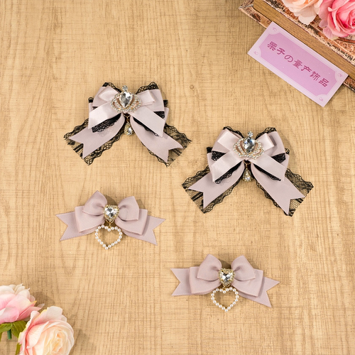 天蕾系皇冠蝴蝶结双马尾发夹