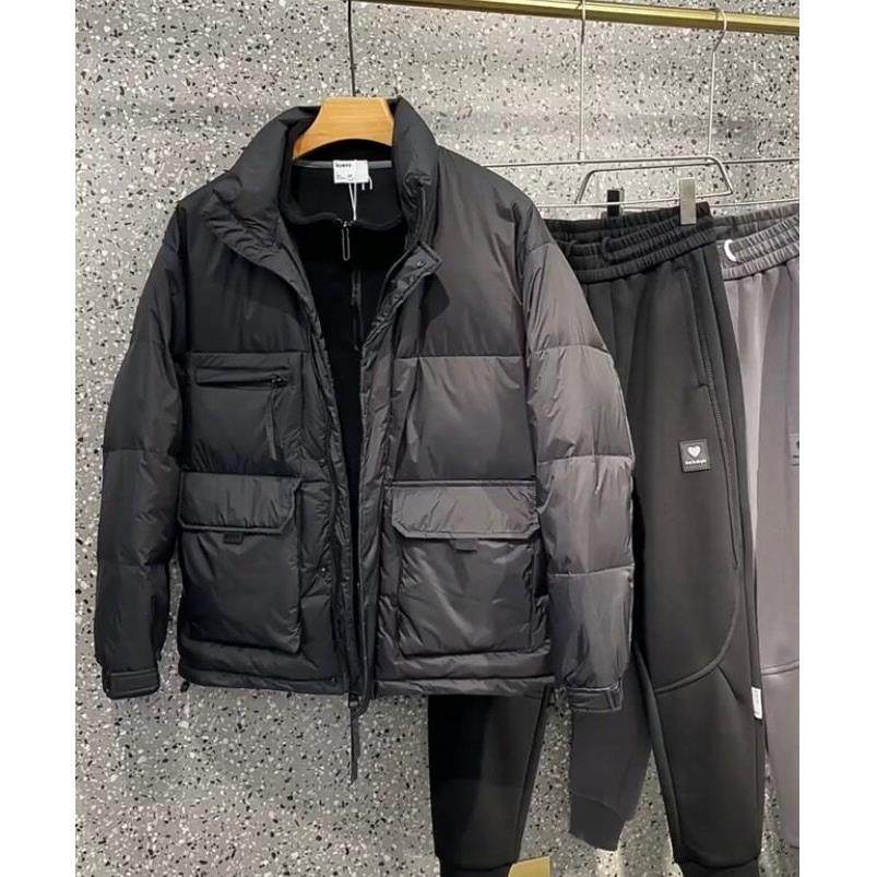 男士立领羽绒棉服春季新款韩版时尚帅气个性大兜休闲潮流保暖舒适