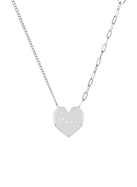 vrq唯诺其钛钢心高级感锁骨链