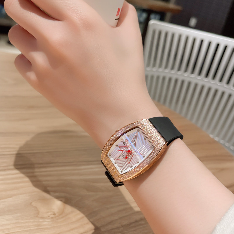 VRQ理查正品十大品牌名牌酒桶型霸气大表盘手表德女士机械表