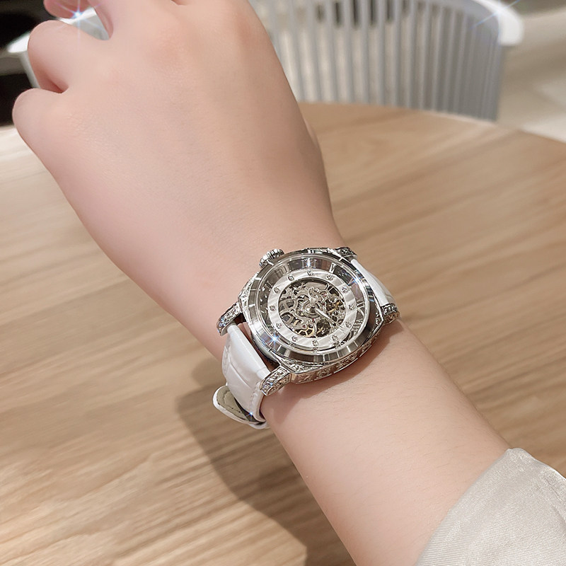 VRQ雅典娜Athena手表女轻奢小众镂空女士全自动机械表十大名牌