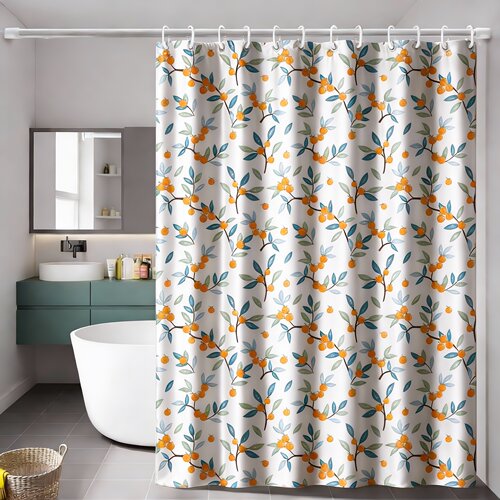 浴帘隔断卫生间防霉套装打孔