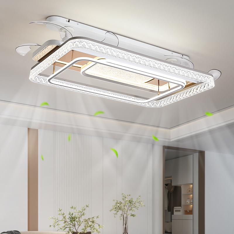 2025新款长方形客厅风扇灯