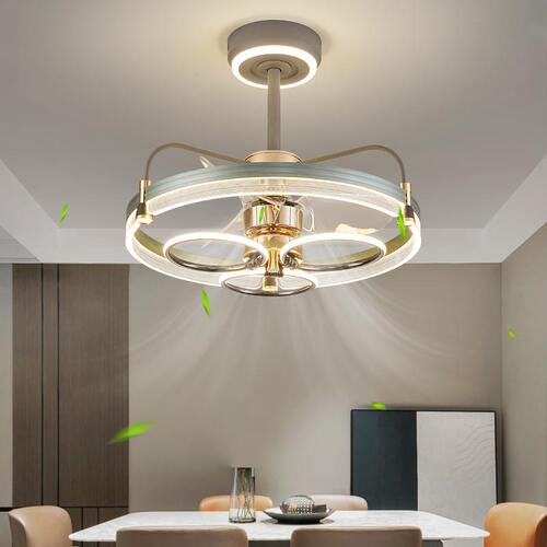 简约现代餐厅卧室客厅风扇灯