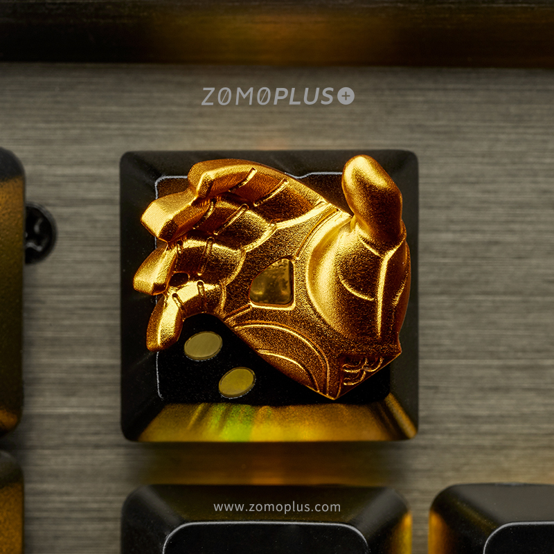 zomo原创设计 dota2点金手 机械透光樱桃轴定制个性手办金属键帽