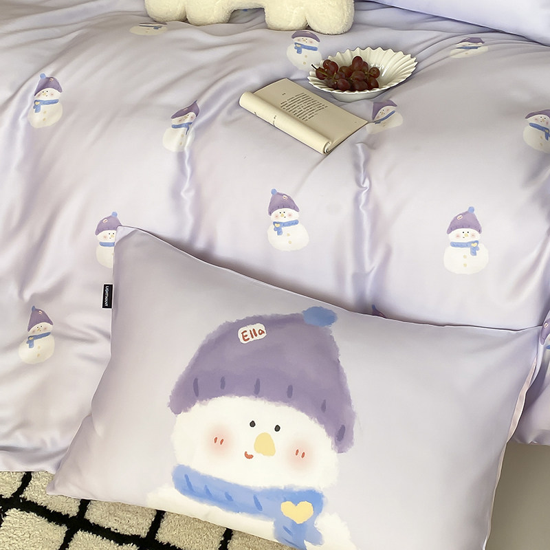 儿童卡通可爱兰精天丝套件丝滑凉感夏季单双人床上用品,床上用品,床品套件/四件套/多件套,淘宝优惠券,粉丝福利购,淘宝优惠卷