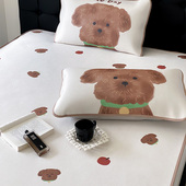 罗兰家纺A类数码 印花冰丝席抗菌卡通夏季 凉感凉席三件套可折叠