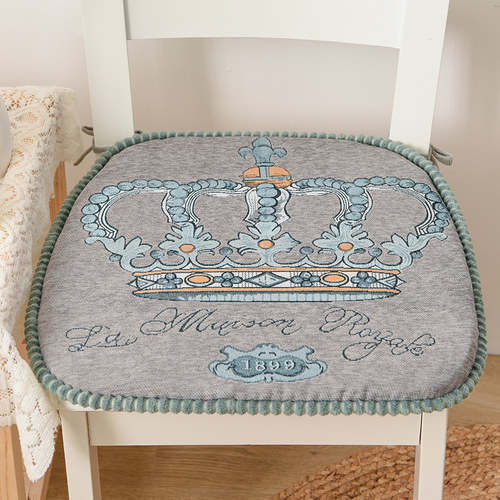 欧式风凳子带绑带加厚餐椅垫