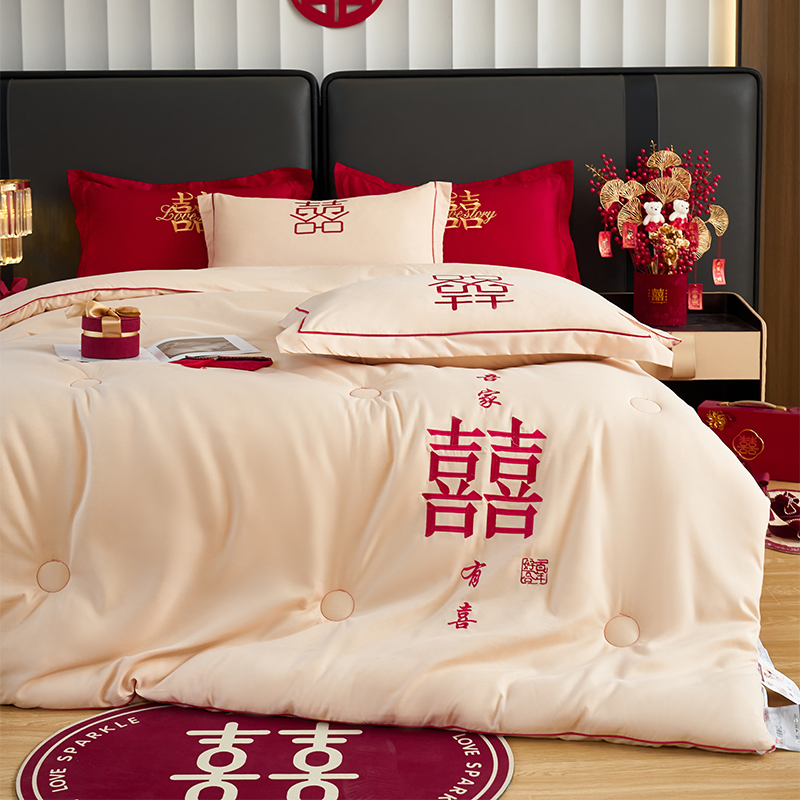 ROLAND LIVE亲肤大豆婚庆被芯结婚新中式春秋被女方陪嫁婚被冬被,床上用品,化纤被,淘宝优惠券,粉丝福利购,淘宝优惠卷